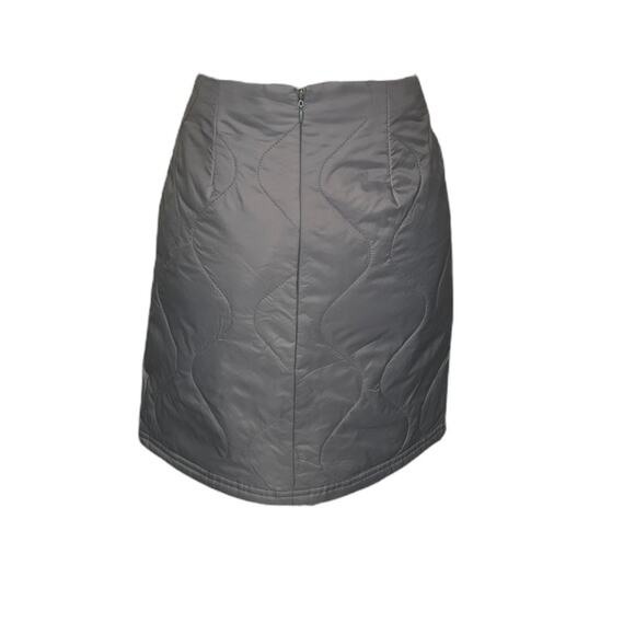 NWOT Coney Island Picnic Alpine Slopes Quilted Nylon Miniskirt Gray – 30/US10 - Picture 5 of 7